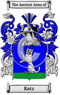 Katz Family Crest Download (JPG) Heritage Series - 600 DPI