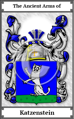 Katzenstein Family Crest Download (JPG)  Book Plated - 150 DPI