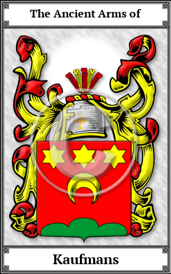 Kaufmans Family Crest Download (JPG)  Book Plated - 150 DPI
