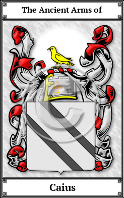 Caius Family Crest Download (JPG)  Book Plated - 150 DPI