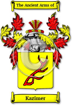 Kazimer Family Crest Download (jpg) Legacy Series - 150 DPI