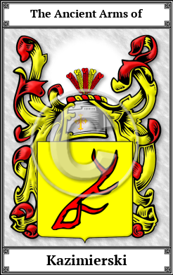 Kazimierski Family Crest Download (JPG)  Book Plated - 150 DPI