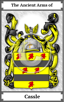 Cassle Family Crest Download (JPG)  Book Plated - 150 DPI