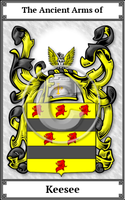 Keesee Family Crest Download (JPG)  Book Plated - 150 DPI