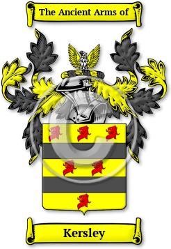 Kersley Family Crest Download (jpg) Legacy Series - 150 DPI