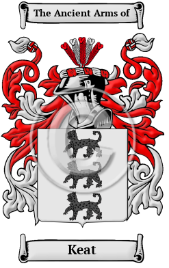 Keat Family Crest Download (JPG) Heritage Series - 600 DPI