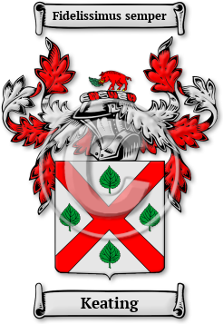 Keating Family Crest Download (jpg) Legacy Series - 150 DPI