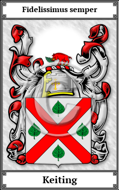 Keiting Family Crest Download (JPG) Book Plated - 600 DPI