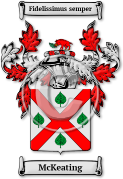 McKeating Family Crest Download (jpg) Legacy Series - 150 DPI