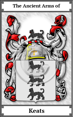 Keats Family Crest Download (JPG) Book Plated - 600 DPI