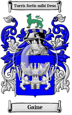 Gaine Family Crest Download (JPG) Heritage Series - 600 DPI