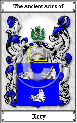 Kety Family Crest Download (JPG)  Book Plated - 150 DPI