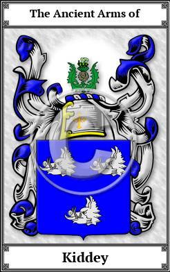 Kiddey Family Crest Download (JPG) Book Plated - 600 DPI