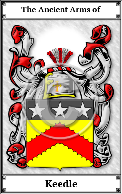 Keedle Family Crest Download (JPG)  Book Plated - 150 DPI