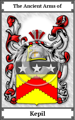 Kepil Family Crest Download (JPG)  Book Plated - 150 DPI