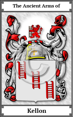 Kellon Family Crest Download (JPG)  Book Plated - 150 DPI