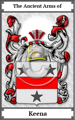 Keena Family Crest Download (JPG)  Book Plated - 150 DPI