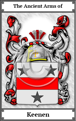 Keenen Family Crest Download (JPG) Book Plated - 600 DPI