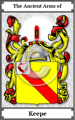 Keepe Family Crest Download (JPG)  Book Plated - 150 DPI