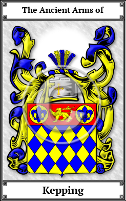 Kepping Family Crest Download (JPG)  Book Plated - 150 DPI