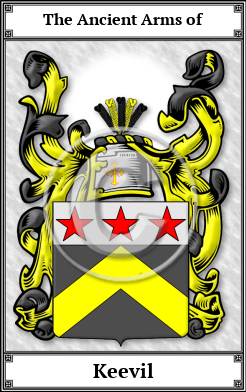 Keevil Family Crest Download (JPG) Book Plated - 600 DPI