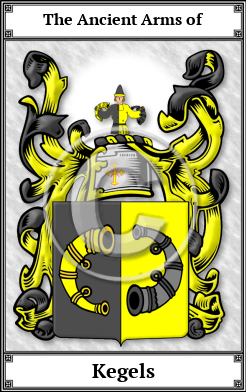 Kegels Family Crest Download (JPG) Book Plated - 600 DPI