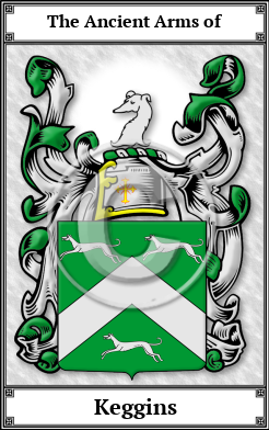 Keggins Family Crest Download (JPG) Book Plated - 600 DPI