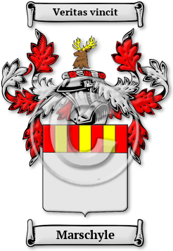Marschyle Family Crest Download (jpg) Legacy Series - 150 DPI
