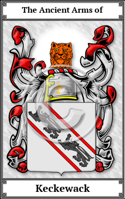 Keckewack Family Crest Download (JPG) Book Plated - 600 DPI