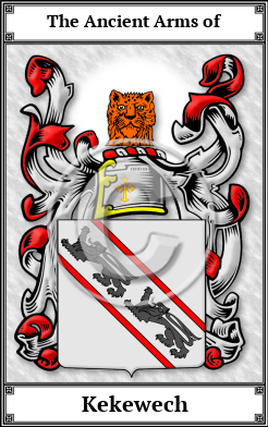 Kekewech Family Crest Download (JPG)  Book Plated - 150 DPI