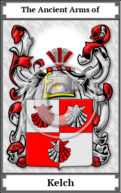 Kelch Family Crest Download (JPG)  Book Plated - 150 DPI