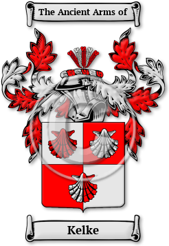 Kelke Family Crest Download (jpg) Legacy Series - 150 DPI
