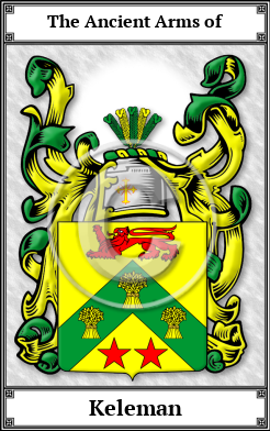 Keleman Family Crest Download (JPG)  Book Plated - 150 DPI