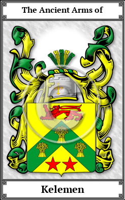 Kelemen Family Crest Download (JPG)  Book Plated - 150 DPI