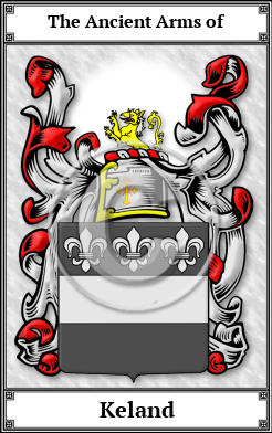 Keland Family Crest Download (JPG)  Book Plated - 150 DPI