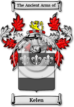 Kelen Family Crest Download (jpg) Legacy Series - 150 DPI