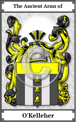O'Kelleher Family Crest Download (JPG)  Book Plated - 150 DPI