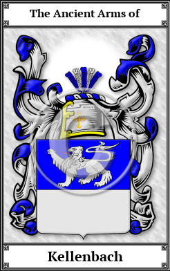 Kellenbach Family Crest Download (JPG)  Book Plated - 150 DPI