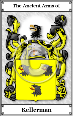 Kellerman Family Crest Download (JPG)  Book Plated - 150 DPI