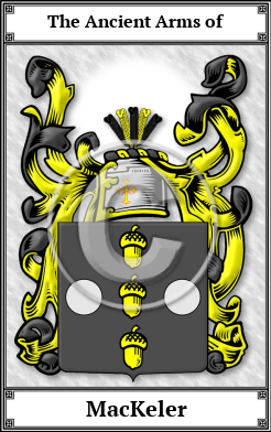 MacKeler Family Crest Download (JPG) Book Plated - 600 DPI