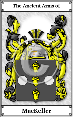 MacKeller Family Crest Download (JPG) Book Plated - 600 DPI