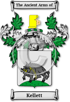 Kellett Family Crest Download (jpg) Legacy Series - 150 DPI