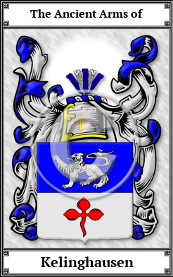 Kelinghausen Family Crest Download (JPG) Book Plated - 600 DPI