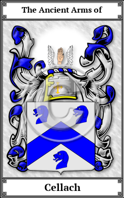 Cellach Family Crest Download (JPG)  Book Plated - 150 DPI