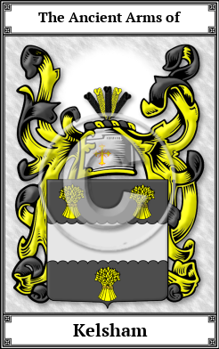 Kelsham Family Crest Download (JPG)  Book Plated - 150 DPI