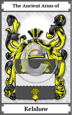 Kelshaw Family Crest Download (JPG) Book Plated - 600 DPI