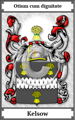 Kelsow Family Crest Download (JPG)  Book Plated - 150 DPI