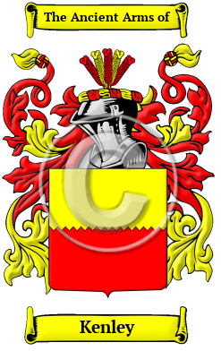 Kenley Family Crest Download (jpg) Heritage Series - 150 DPI