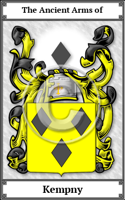 Kempny Family Crest Download (JPG)  Book Plated - 150 DPI