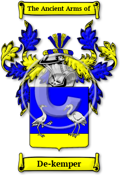 De-kemper Family Crest Download (jpg) Legacy Series - 150 DPI